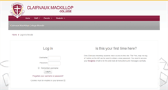 Desktop Screenshot of clairvaux.moodle.com.au