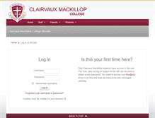 Tablet Screenshot of clairvaux.moodle.com.au