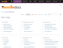 Tablet Screenshot of docs.moodle.org