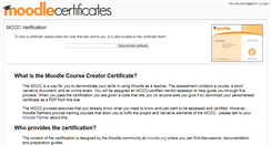 Desktop Screenshot of certificates.moodle.com