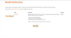 Desktop Screenshot of hubdirectory.moodle.org