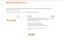 Tablet Screenshot of hubdirectory.moodle.org