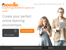 Tablet Screenshot of moodle.com