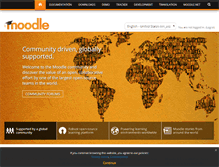 Tablet Screenshot of moodle.org